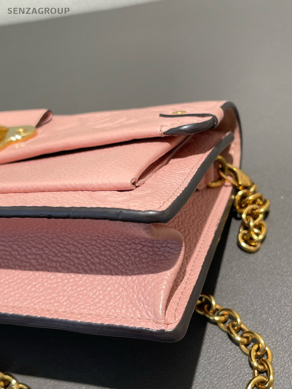Louis Vuitton Vavin WOC Chain Shoulder Bag Crossbody Pink Gold Women Designer