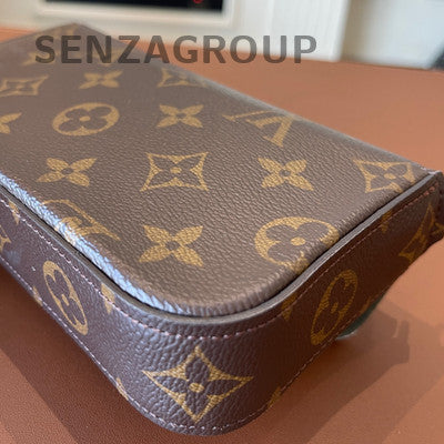 Louis Vuitton Monogram Félicie Strap Brown Gold Clasp Shoulder Crossbody Bag