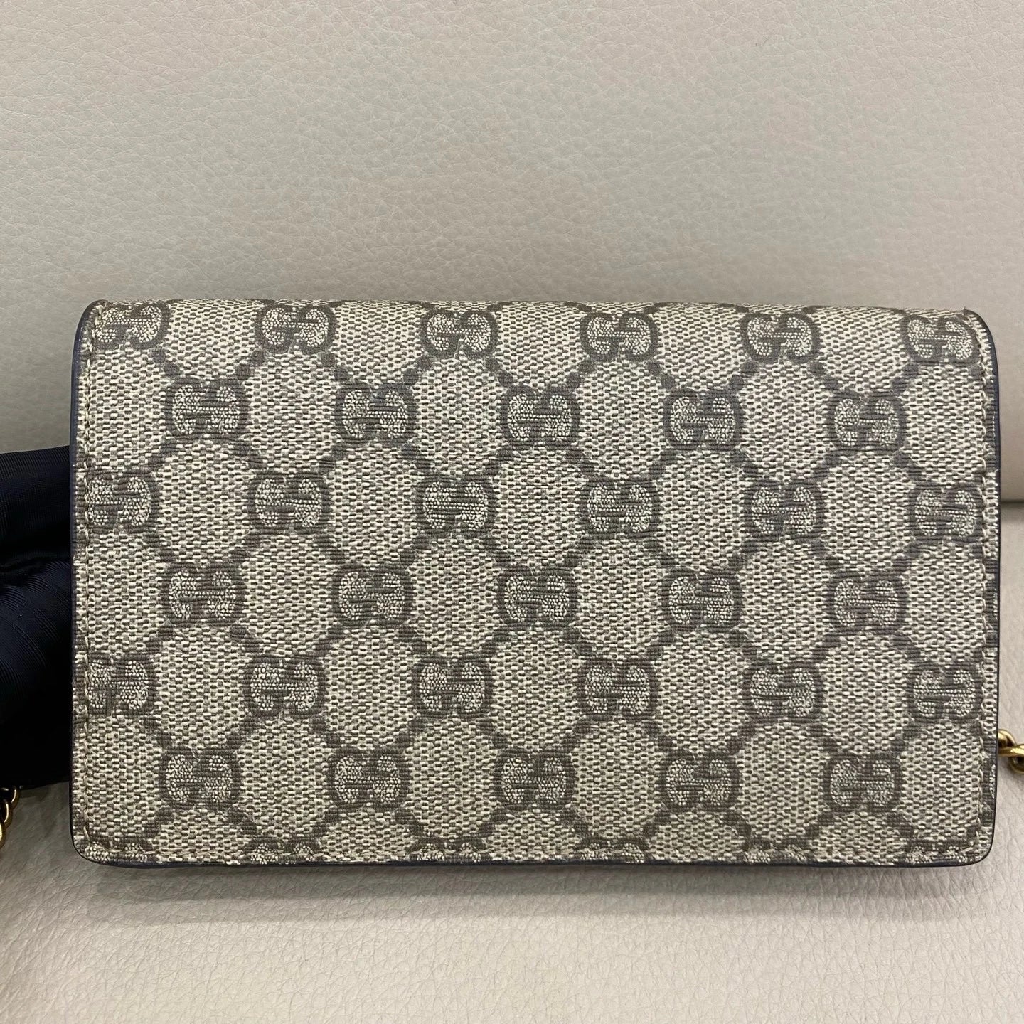 Gucci Canvas Cherry Pattern Chain WOC Crossbody Bag For Women