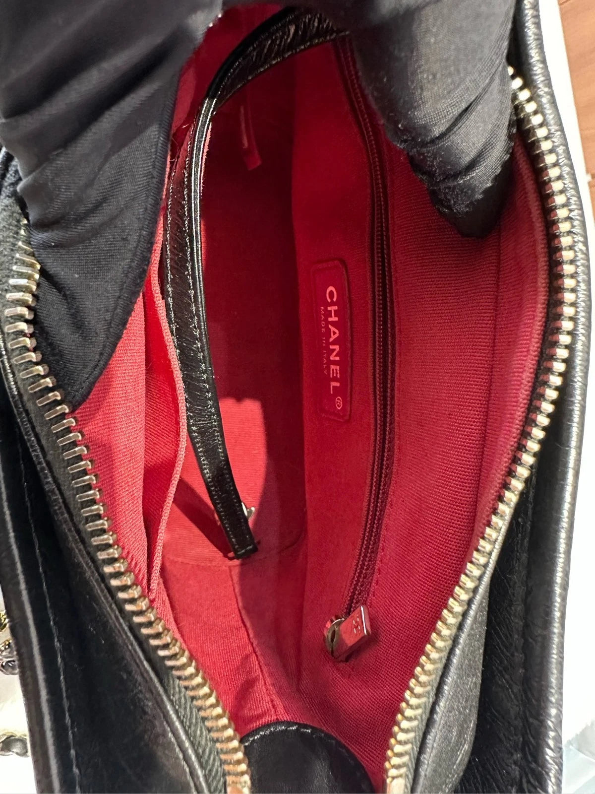 CHANEL Black Calfskin Small Shoulder Bag For Women