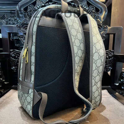 Gucci Ophidia GM Backpack Brown Gold Buckle Unisex Classic
