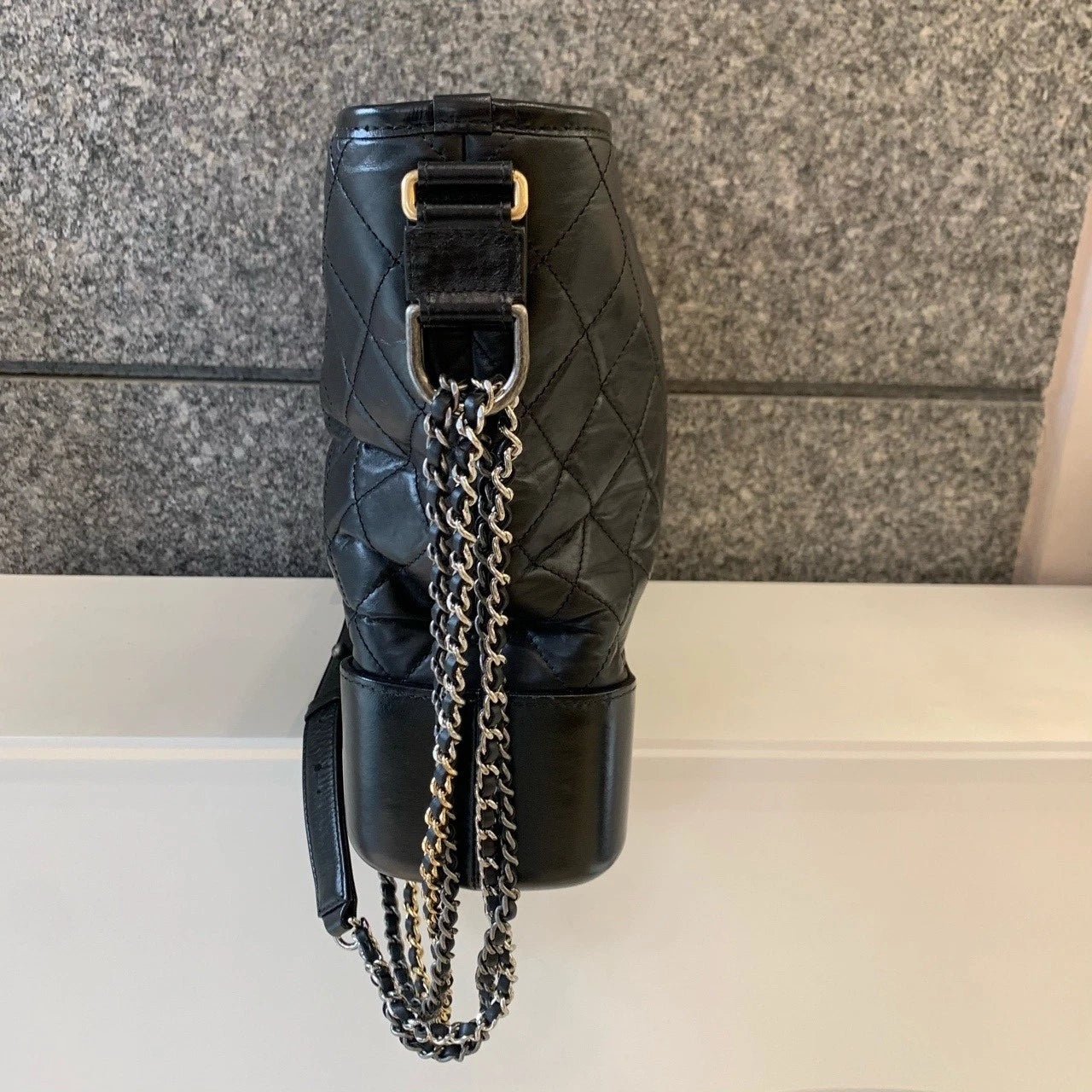 CHANEL Gabrielle Black Large Shoulder Crossbody Bag For Women