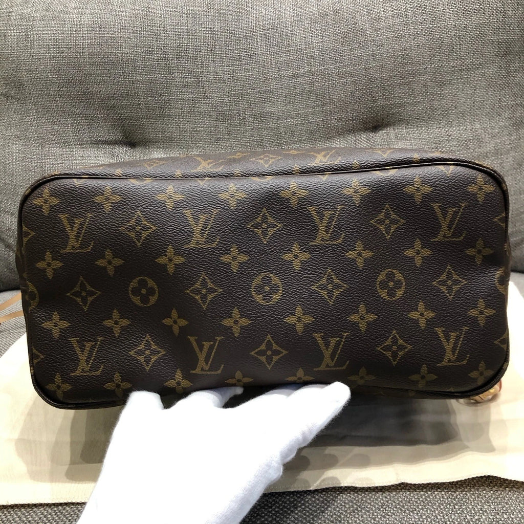 Louis Vuitton Neverfull Medium Canvas Tote Bag For Women