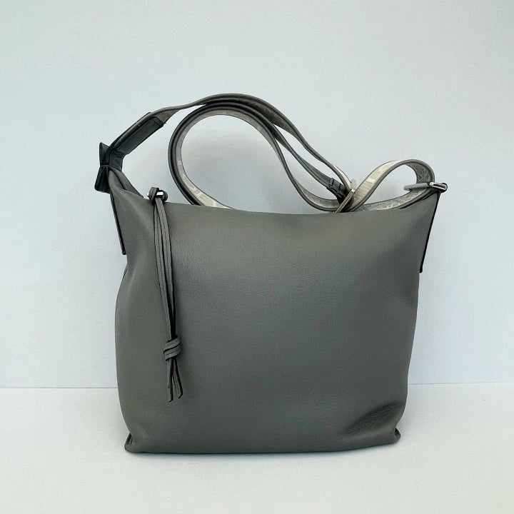 Loewe Cubi Hobo Gray Shoulder Bag For Women
