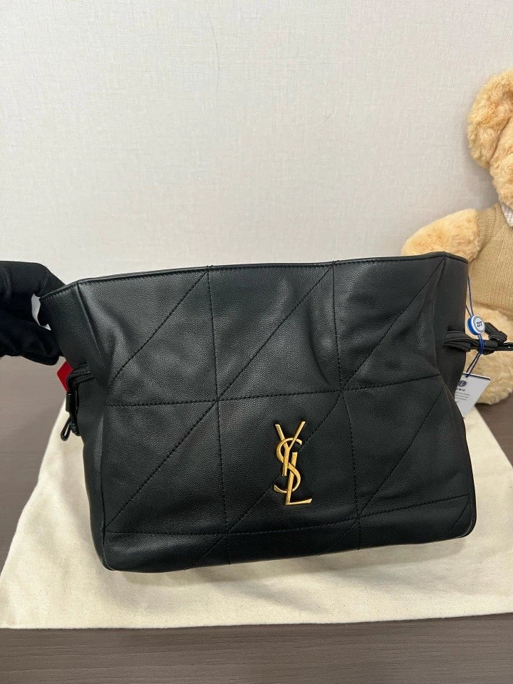 YSL Black Gold Jamie Small Bucket Bag For Women