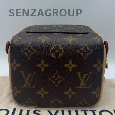 Louis Vuitton Just In Case Monogram Crossbody Bag Brown Gold Clasp Women Classic