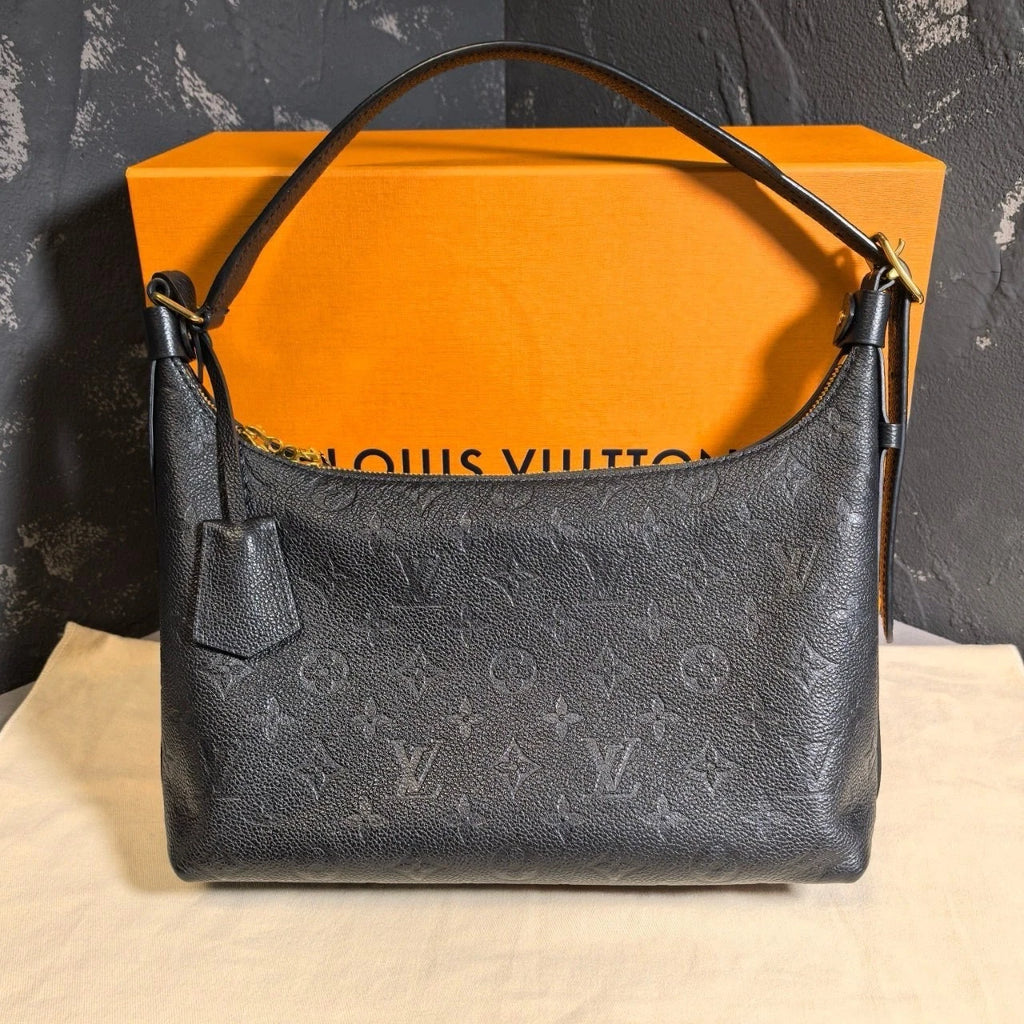 Louis Vuitton Black Leather Sac Sport Shoulder Bag For Women