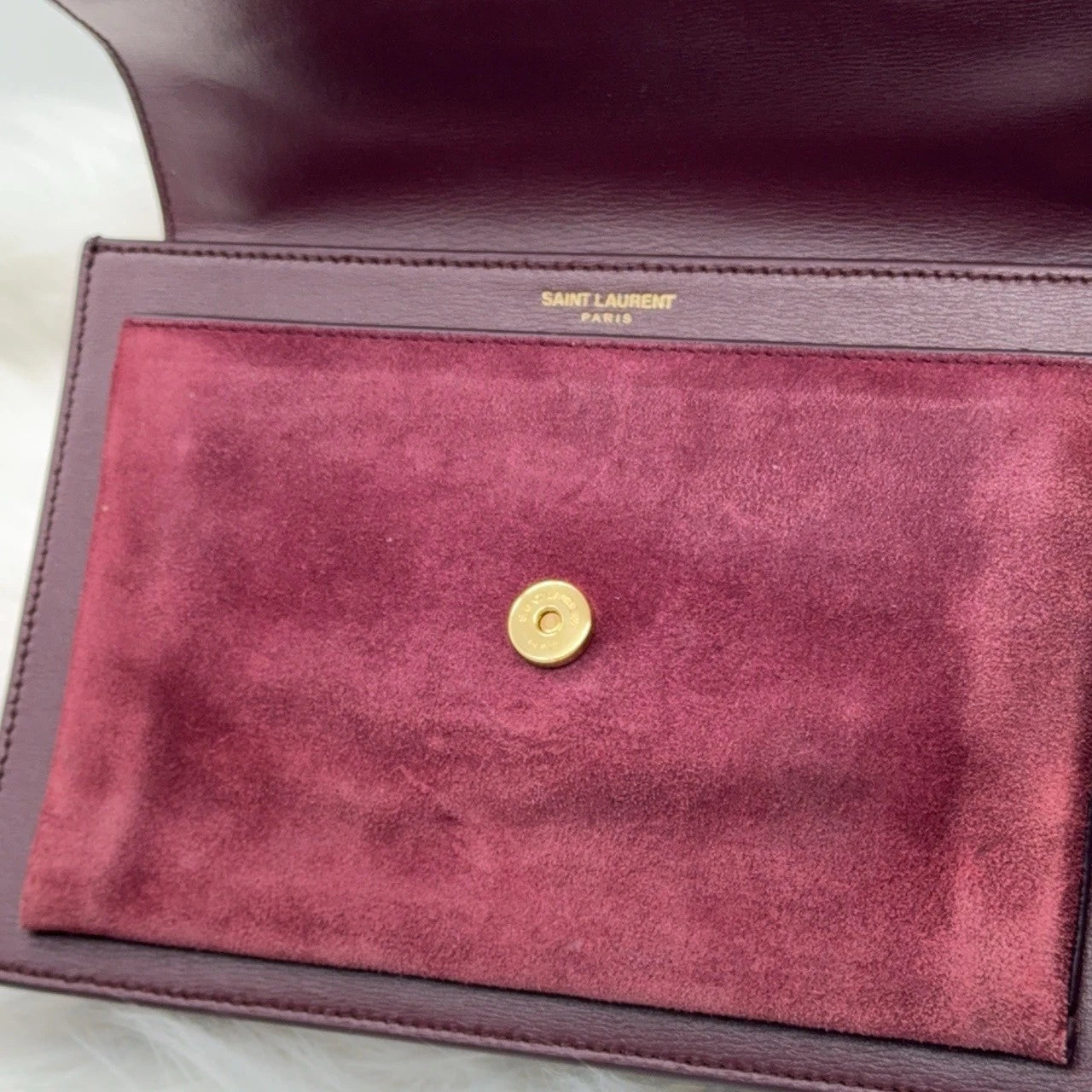 YSL Red Scale Pattern Leather Shoulder Crossbody Bag For Women