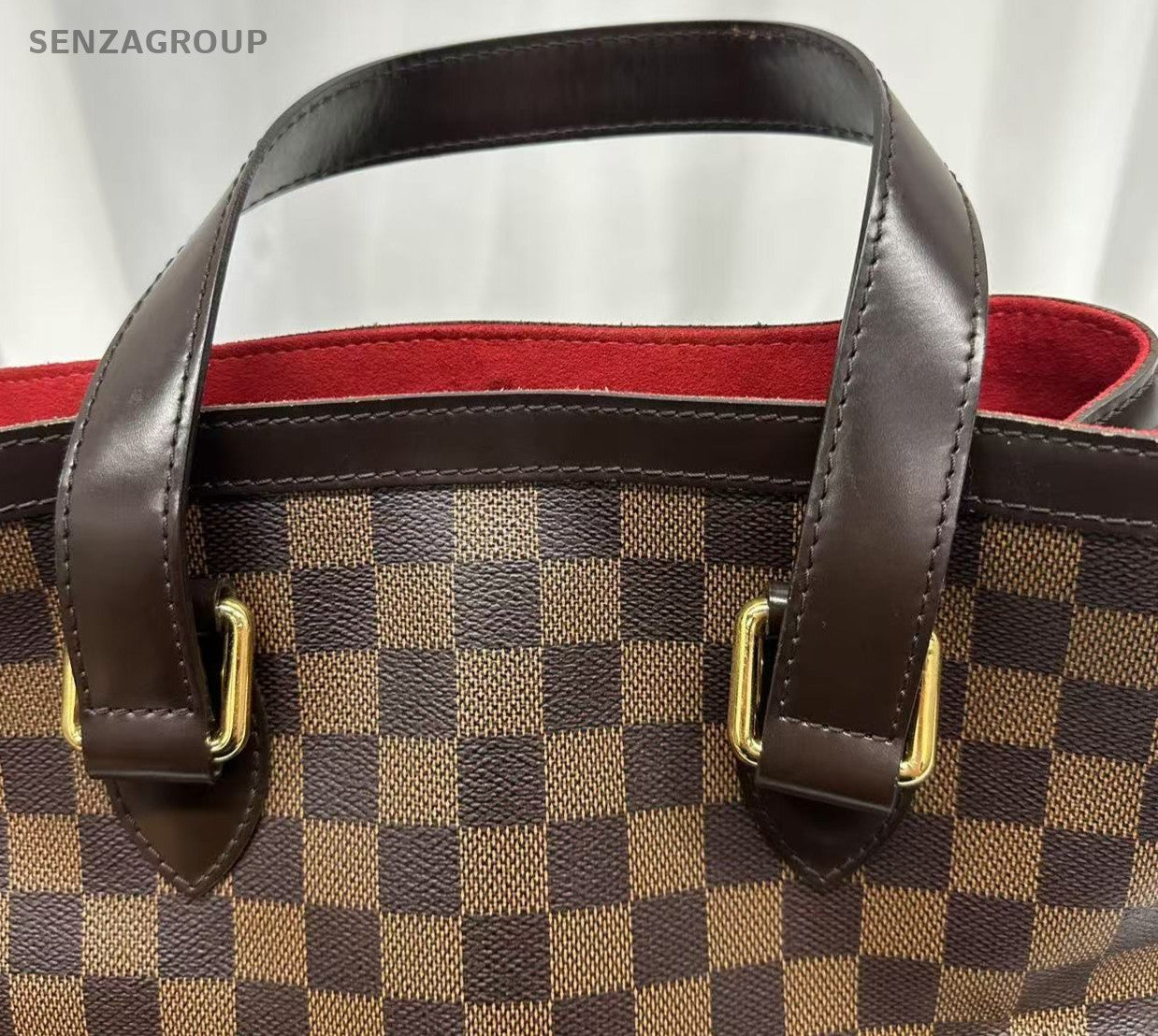 Louis Vuitton Damier Monogram Hampstead Handbag Brown