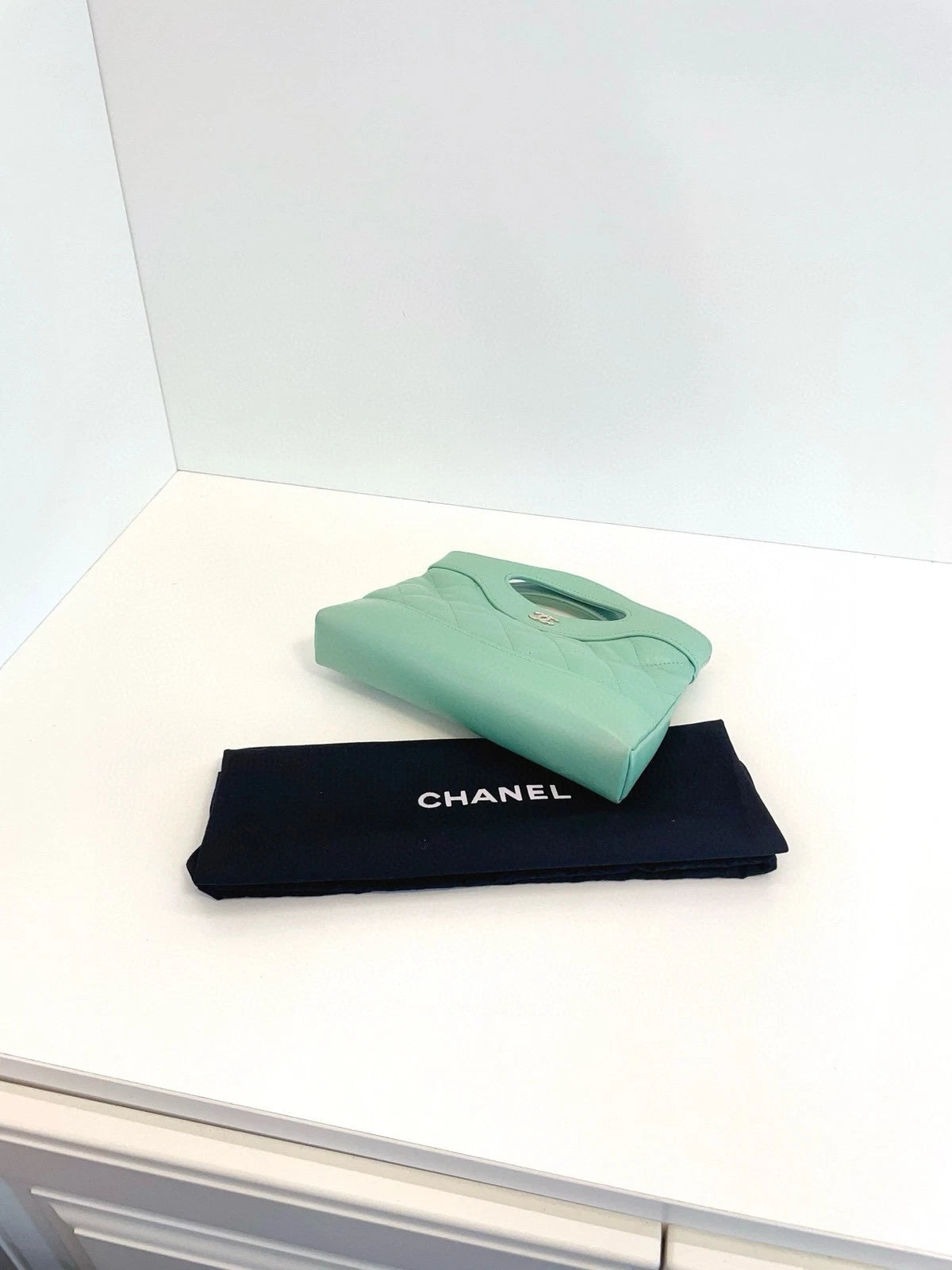Chanel 31bag Nano Mint Green Tote Bag For Women