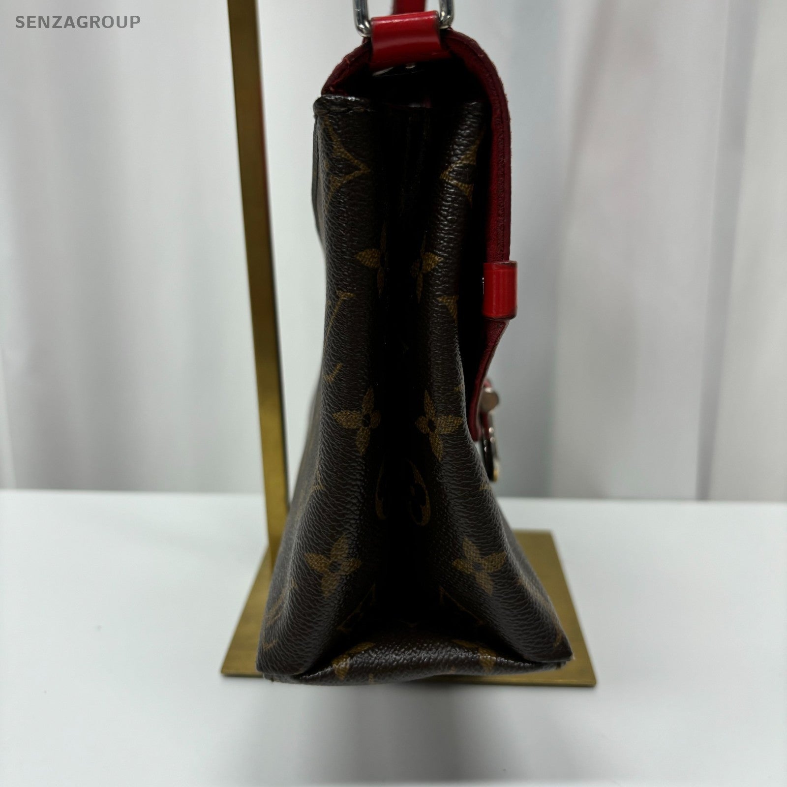 Louis Vuitton RED Epi Leather  Monogram Saint-Michel Shoulder Crossbody bag