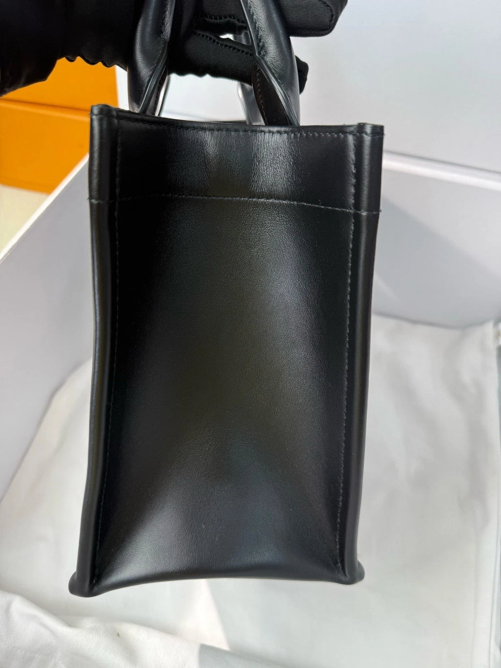Dior Full Leather Black Gold Small Tote Bag For Women