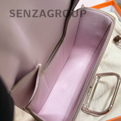 Hermès Della Bag Purple Silver Epsom Calfskin Shoulder Crossbody Bag