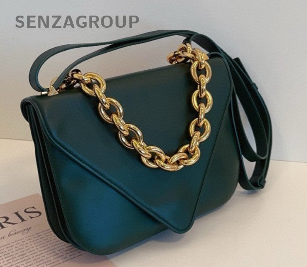 BOTTEGA VENETA Mount Envelope Shoulder Crossbody Bag Women Green