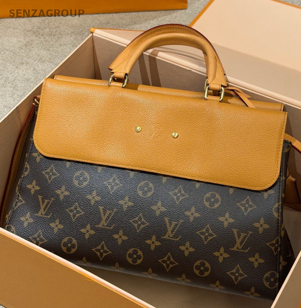 Louis Vuitton Venus Monogram Top Handle Bag Shoulder Bag Brown Gold Women