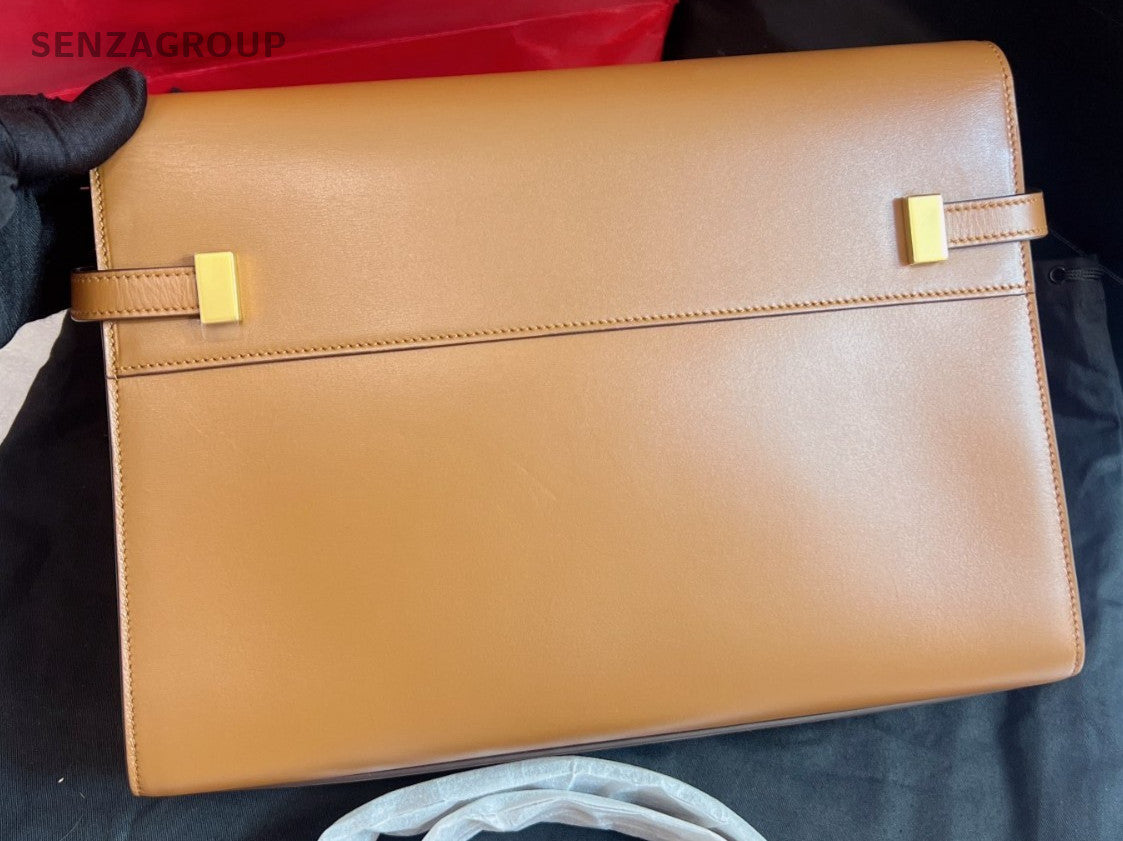 YSL Saint Laurent Manhattan caramel Shoulder bag Crossbody Almost Brand NEW