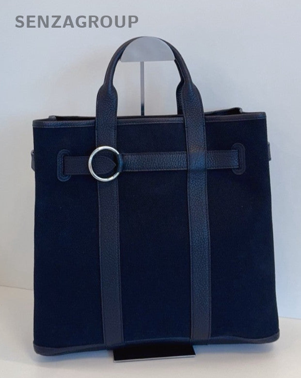 Hermes Garden GP Tote Bag Black Silver Used Women Classic Designer