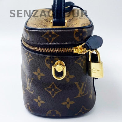 Louis Vuitton Monogram Vanity Bag in Caramel with Gold Chain Strap