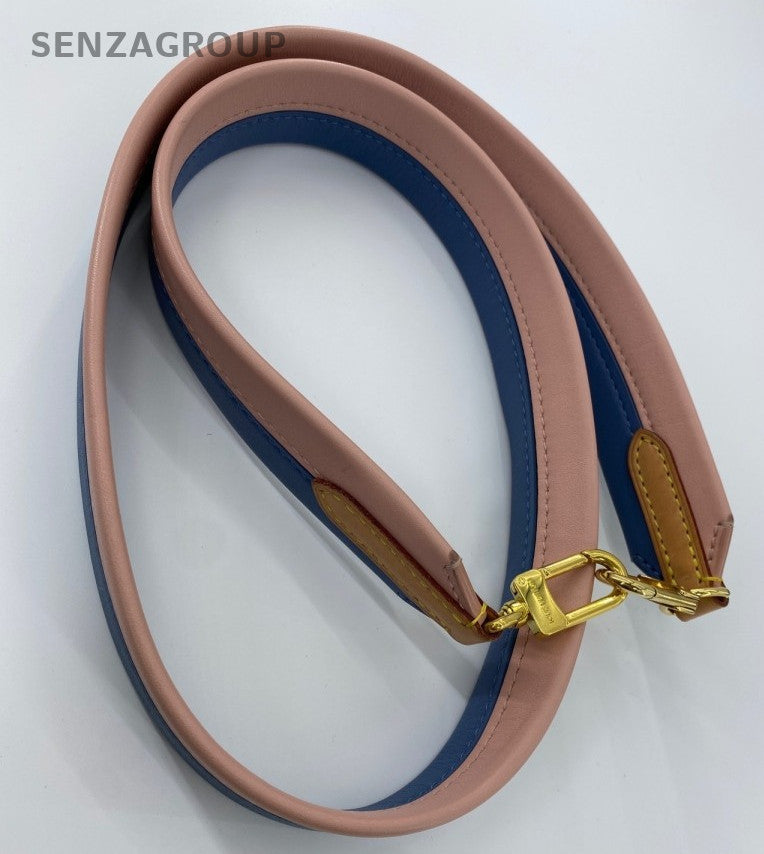 Louis Vuitton Cluny BB Monogram Top Handle Bag Crossbody Brown Blue Gold Women