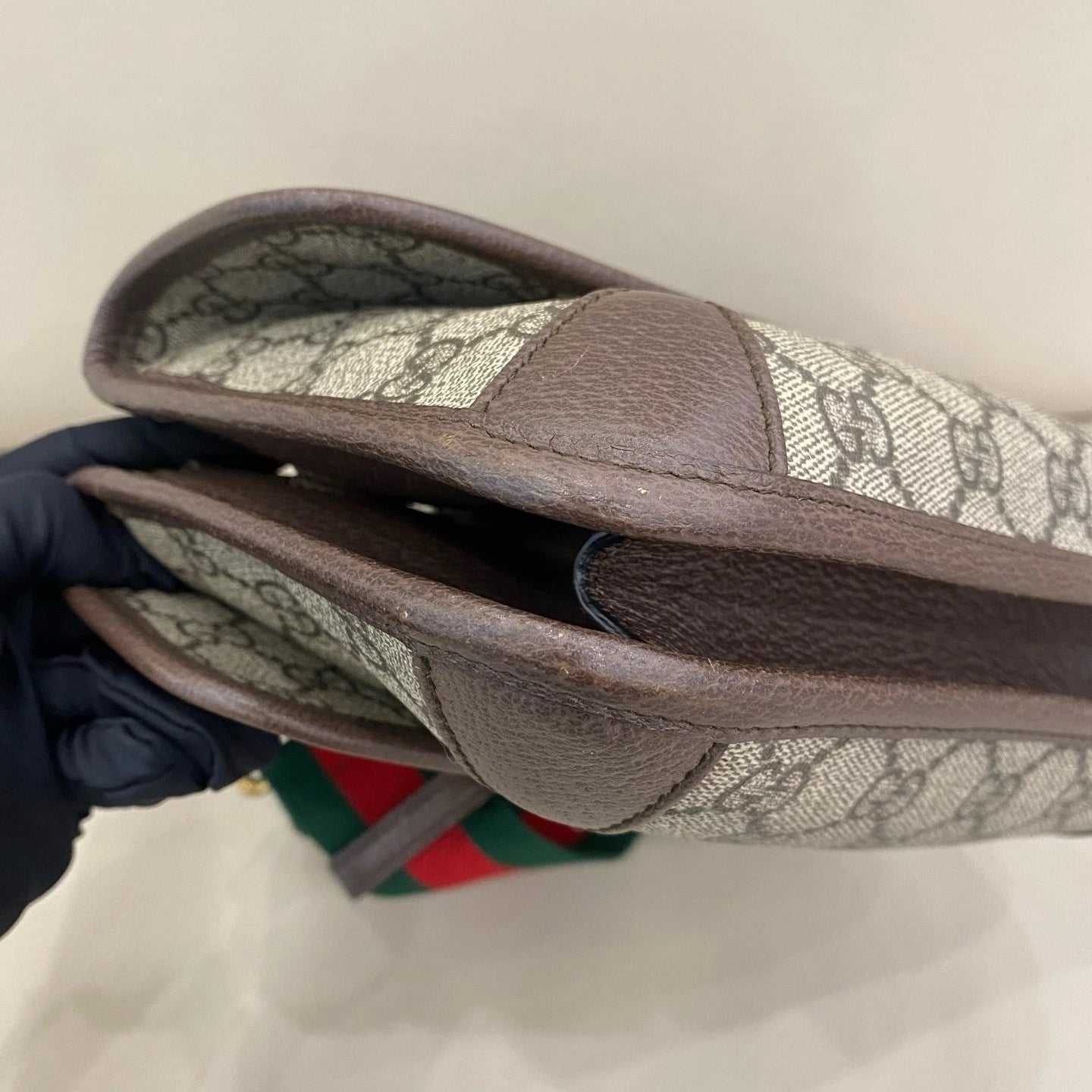 GUCCI Ophidia Canvas Crossbody Bag For Women