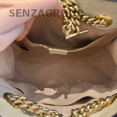 Gucci Padlock Shoulder Bag Brown Gold Hardware Classic Fashion Women