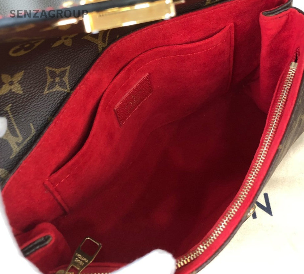 Louis Vuitton Saint Placide Chain Monogram Shoulder bag Brown Red Women