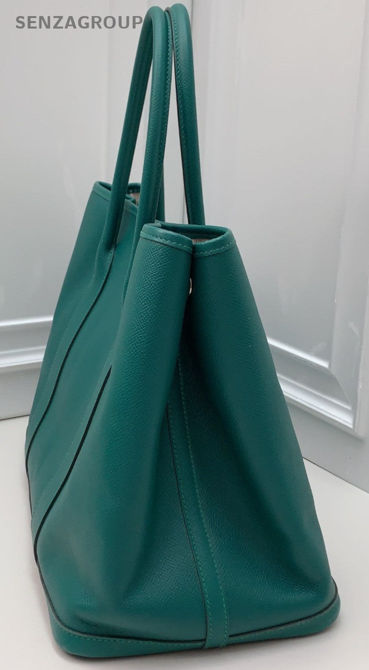 Hermès Garden Party Top Handle Shoulder Bag Green Women