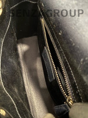 Dior Lady Dior 2Way Handbag Shoulder Bag Black Silver Women's Fashion