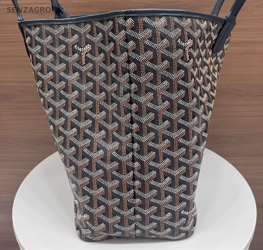 Goyard Tote PM Shoulder Bag Black Used Women Classic Fashion