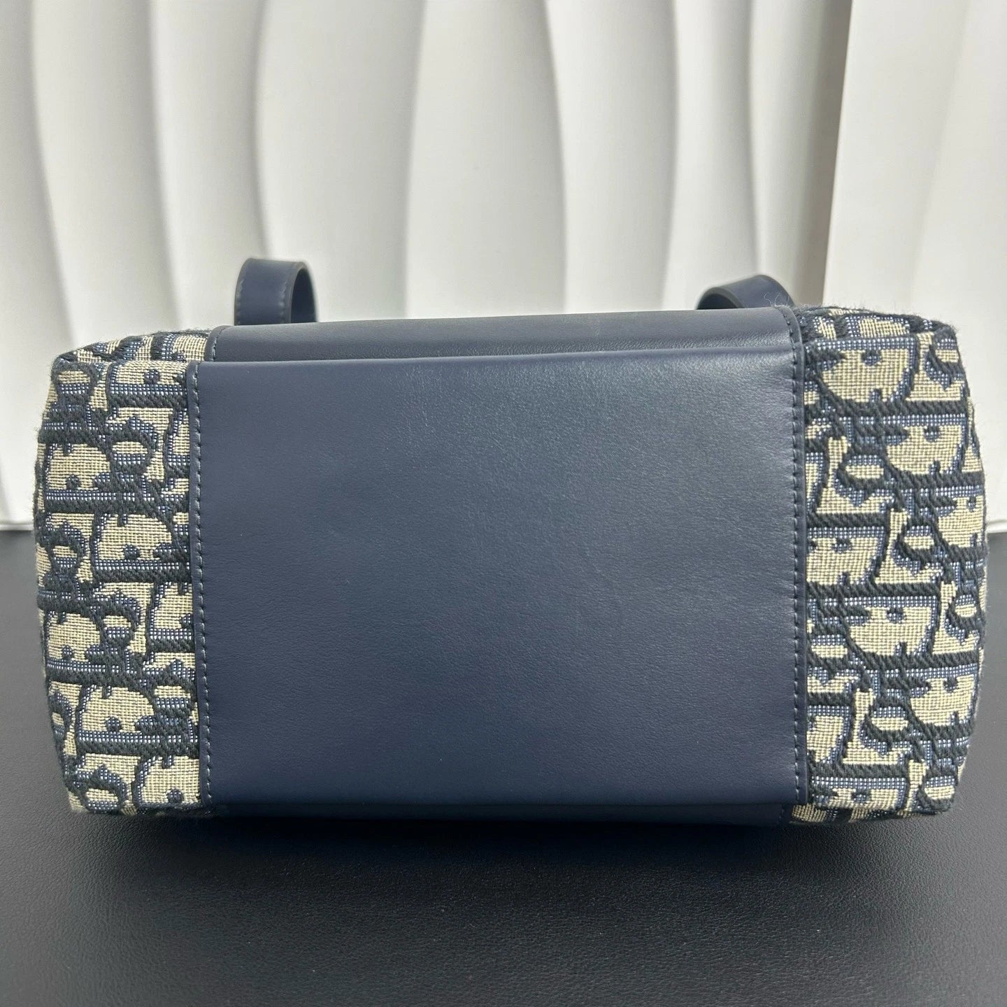 Dior Signature Small Printed Canvas Calfskin Bucket Crossbody Handbag Women