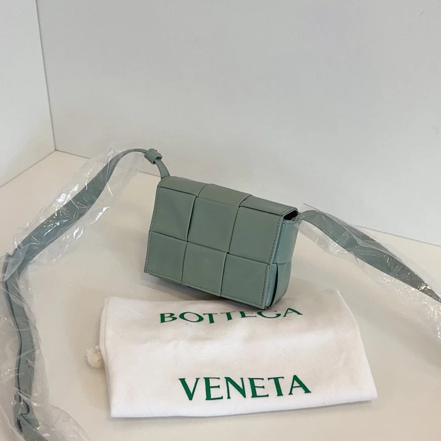 Bottega Veneta Candy Cassette Mini Crossbody Green Women Classic
