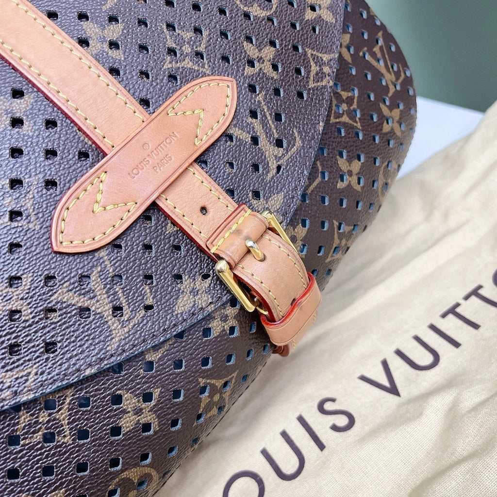 Louis Vuitton Saumur Flore Perforated Monogram Crossbody Bag Shoulder Bag Women