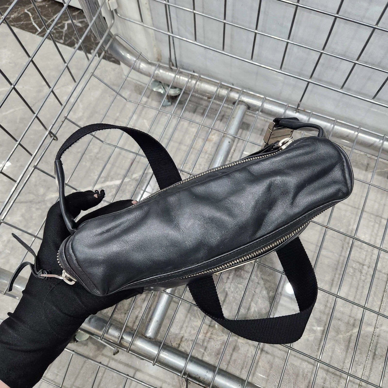 YSL Black Shoulder Waist Chest Bag For Women