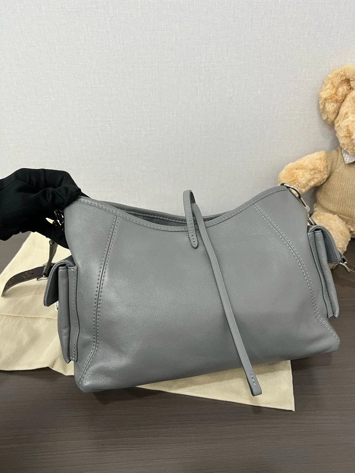 Louis Vuitton Gray Small Carry All Cargo Tote Bag For Women