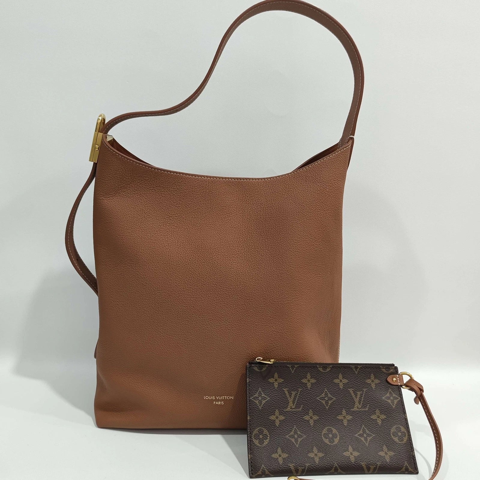 Louis Vuitton Lowkey Hobo Calfskin Shoulder Bag For Women