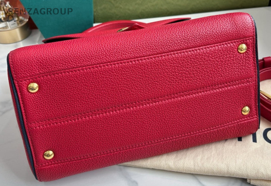 Louis Vuitton Double V Top Handle Monogram 2WAY Shoulder bag Red Women