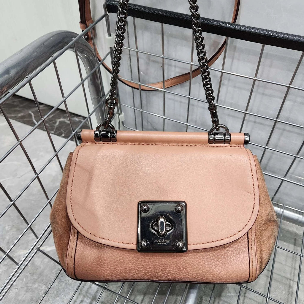 Coach Canvas Tote Shoulder Bag For Women