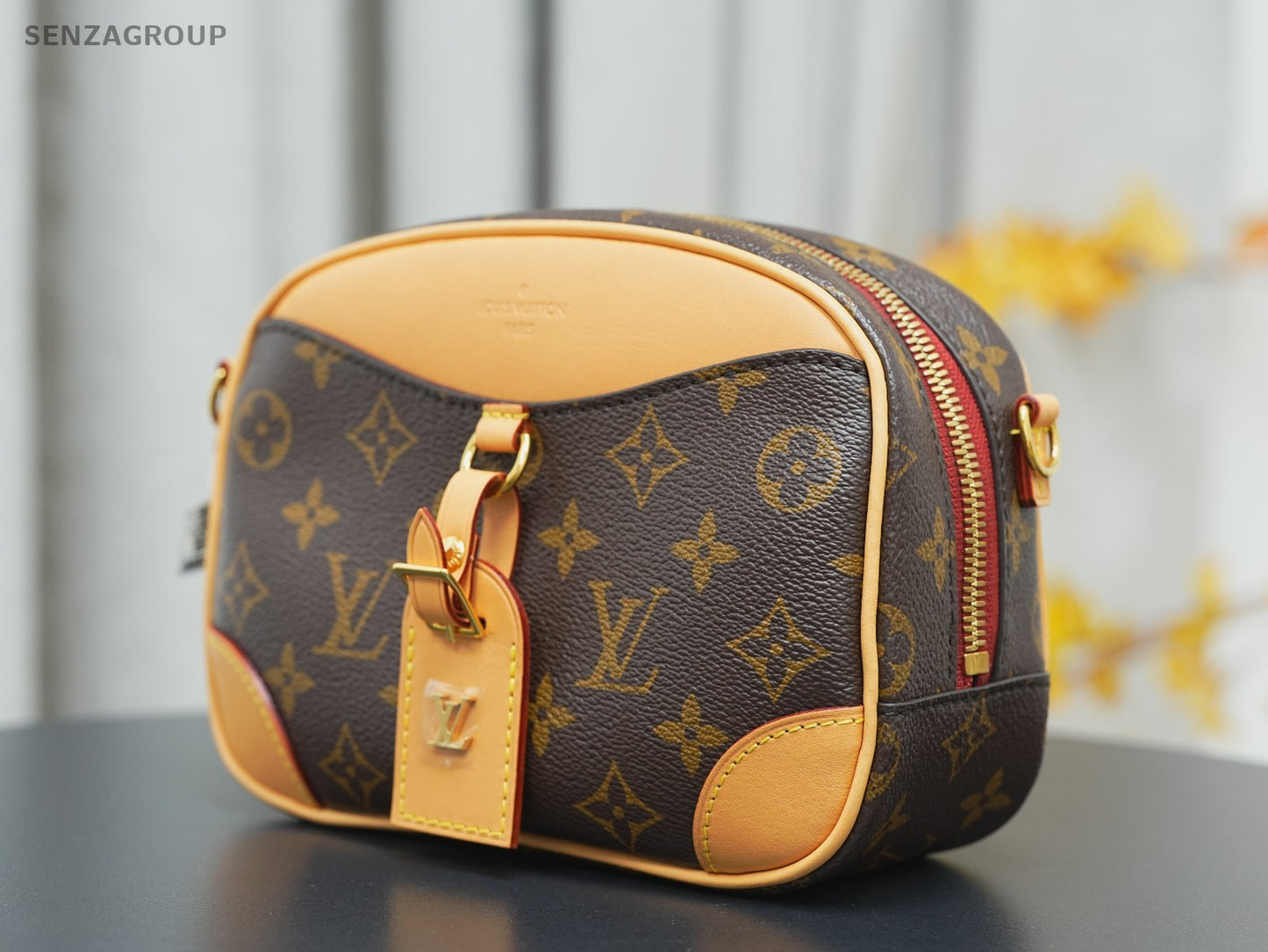 Louis Vuitton M45528 Monogram Canvas Deauville Handbag Crossbody bag Brown