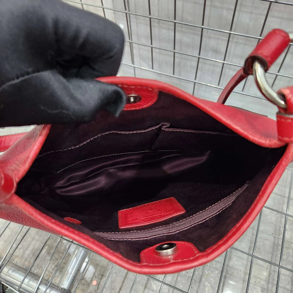 Coach Red Handbag Shoulder Crossbody For Women