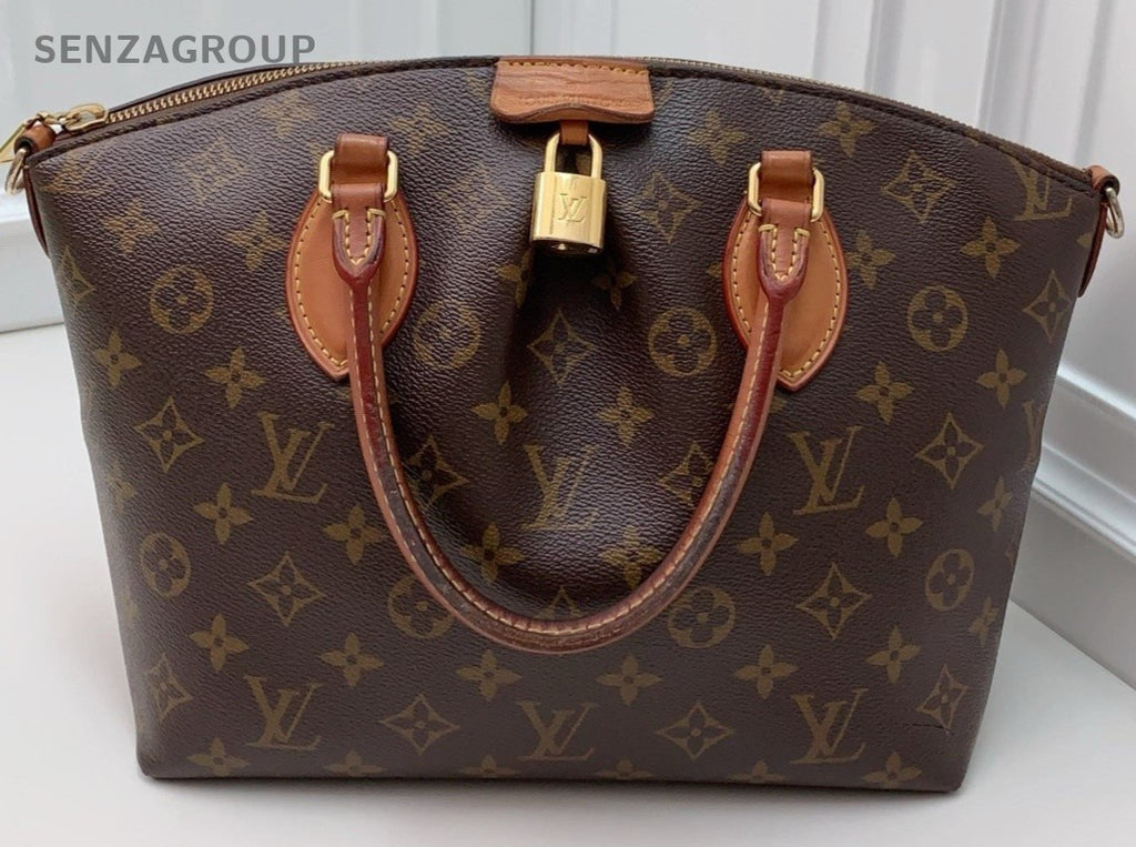 Louis Vuitton Monogram Top Handle Shoulder Crossbody Bag Brown Women