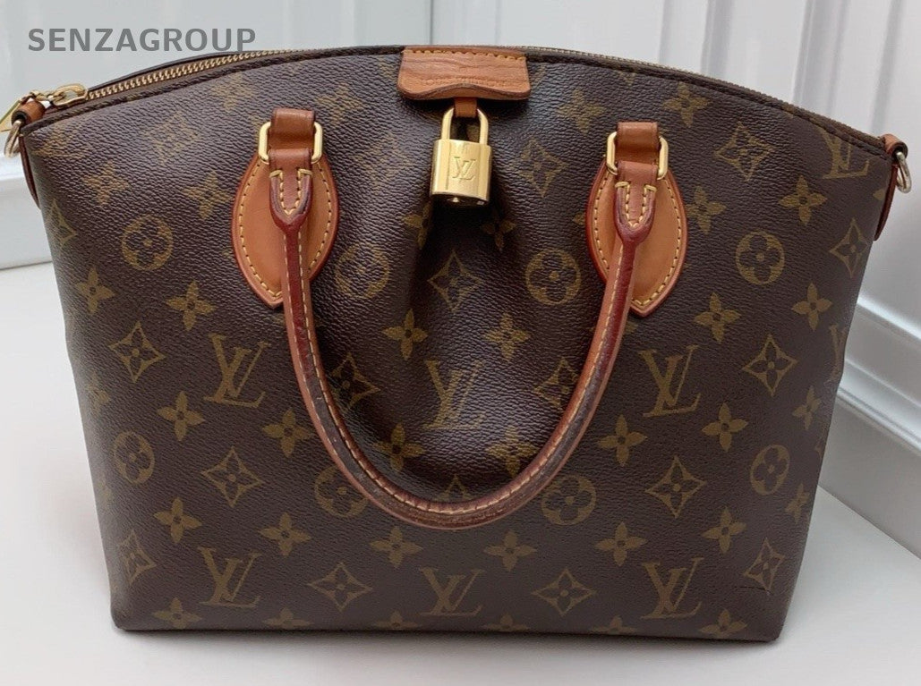 Louis Vuitton Monogram Top Handle Shoulder Crossbody Bag Brown Women