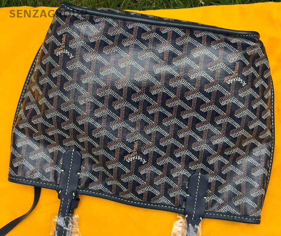 Goyard  Mini Tote Shoulder Bag Navy Blue Used Women Classic