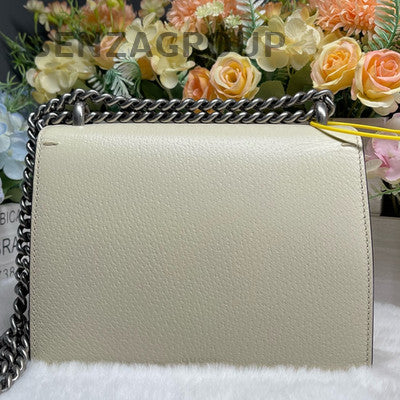 Gucci Dionysus Small White Bag Silver Chain Crossbody Classic Women