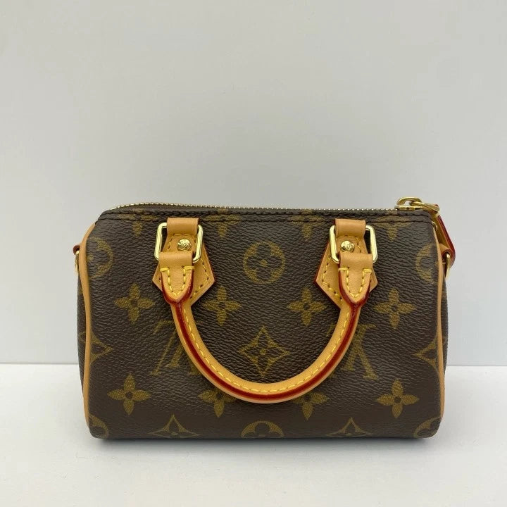 Louis Vuitton Canvas Speedy Nano Handbag For Women