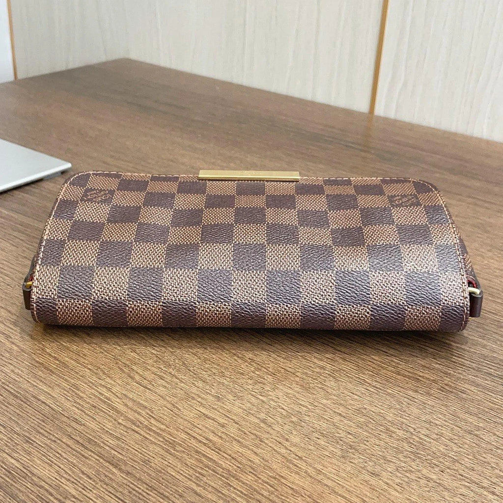 Authentic Louis Vuitton Favorite Damier Ebene Canvas Chain Handbag Crossbody GHW