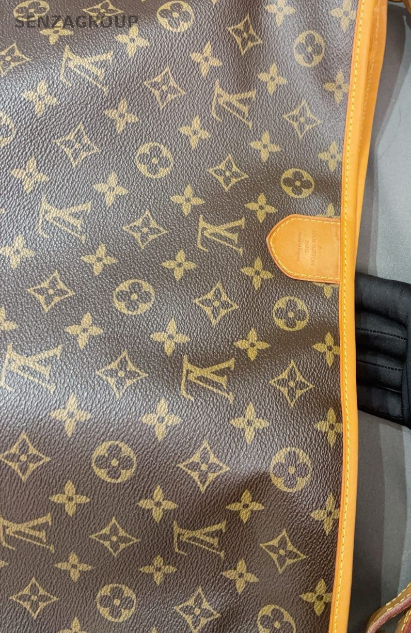 Louis Vuitton Monogram Delightful MM Shoulder Bag Brown Gold Used Women Classic