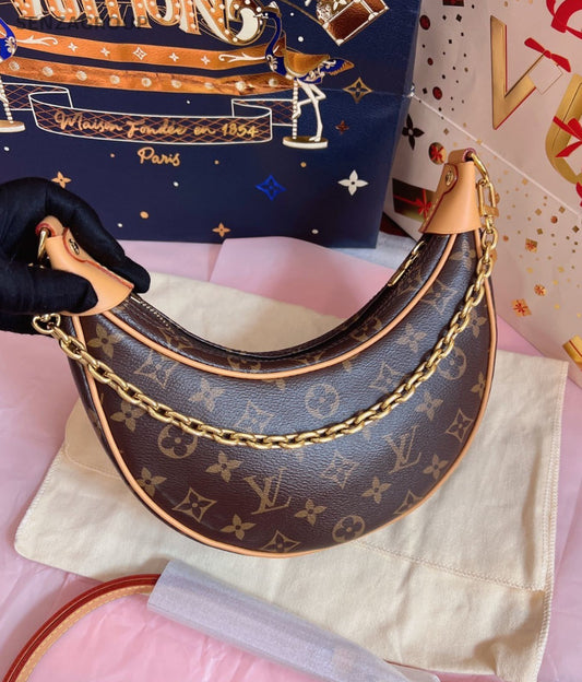 Louis Vuitton Monogram 2ways Shoulder Crossbody Bag Women Brown