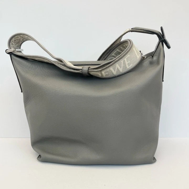 Loewe Cubi Hobo Gray Shoulder Bag For Women
