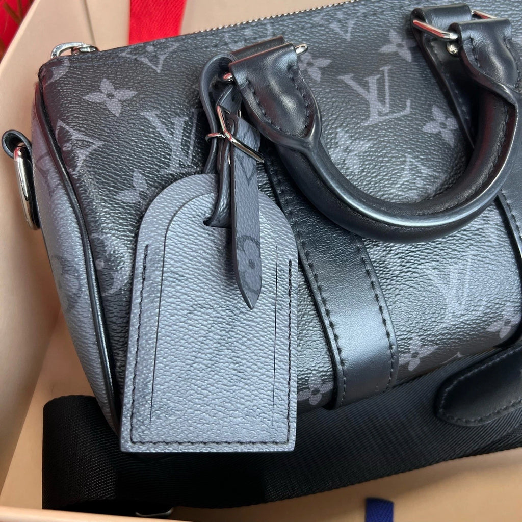 Louis Vuitton Keepall25 Black Handbag Shoulder Crossbody For Women