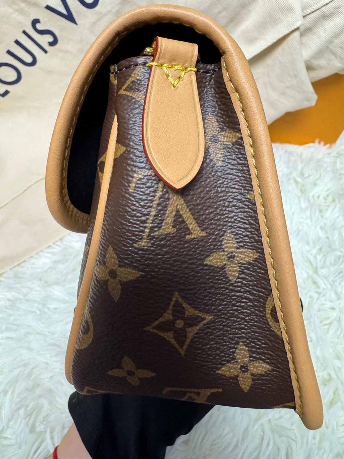 Louis Vuitton Canvas Baguette Shoulder Bag For Women